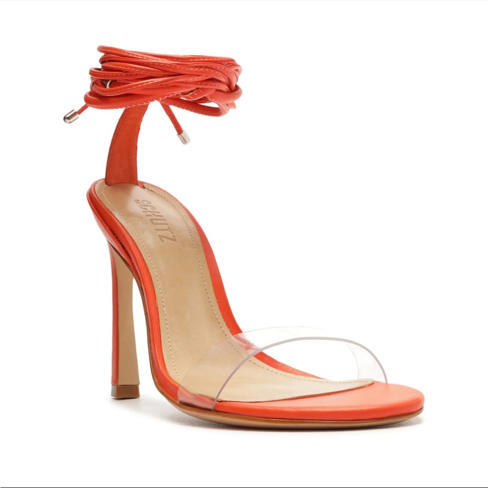 SCHUTZ | Jessie Vinyl & Nappa Leather Sandal